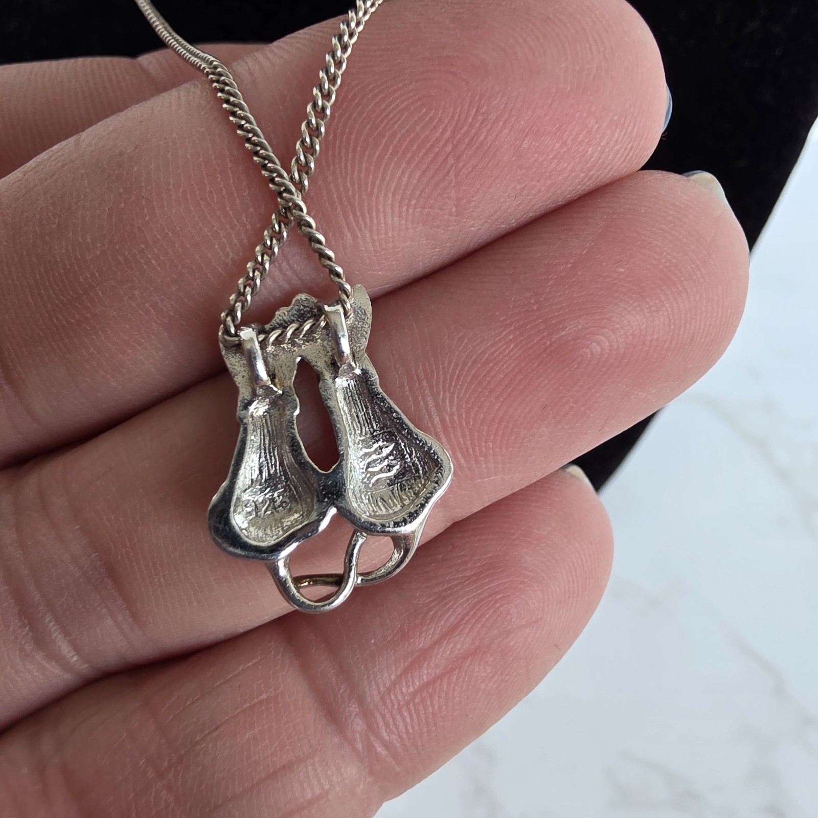 Two Cats Pendant Necklace – 925 Sterling Silver 18 To 20 Inches