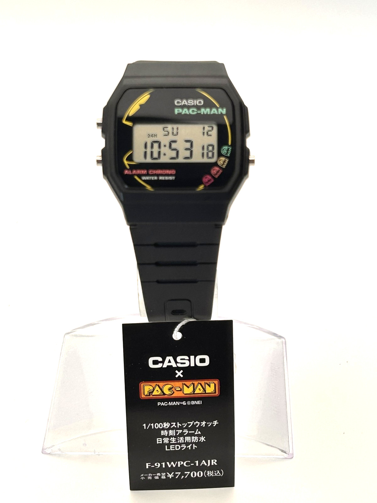 Casio PAC-MAN F-91WPC-1AJR Watch New Unworn w/Warranty Retro Gaming Japan