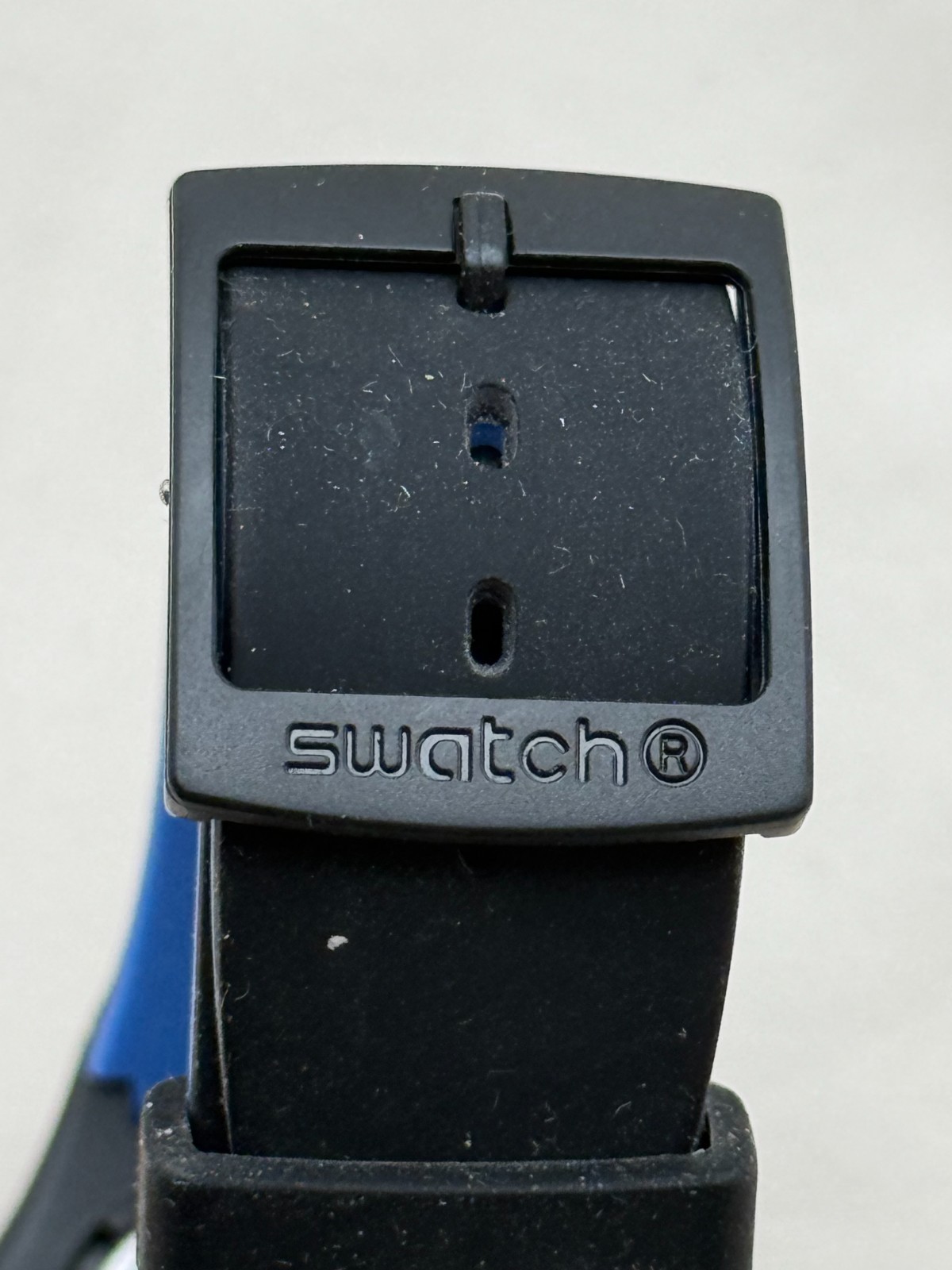 Swatch SUOB165 Blueboost 41mm Quartz Semi-Transparent Dial Black/Blue