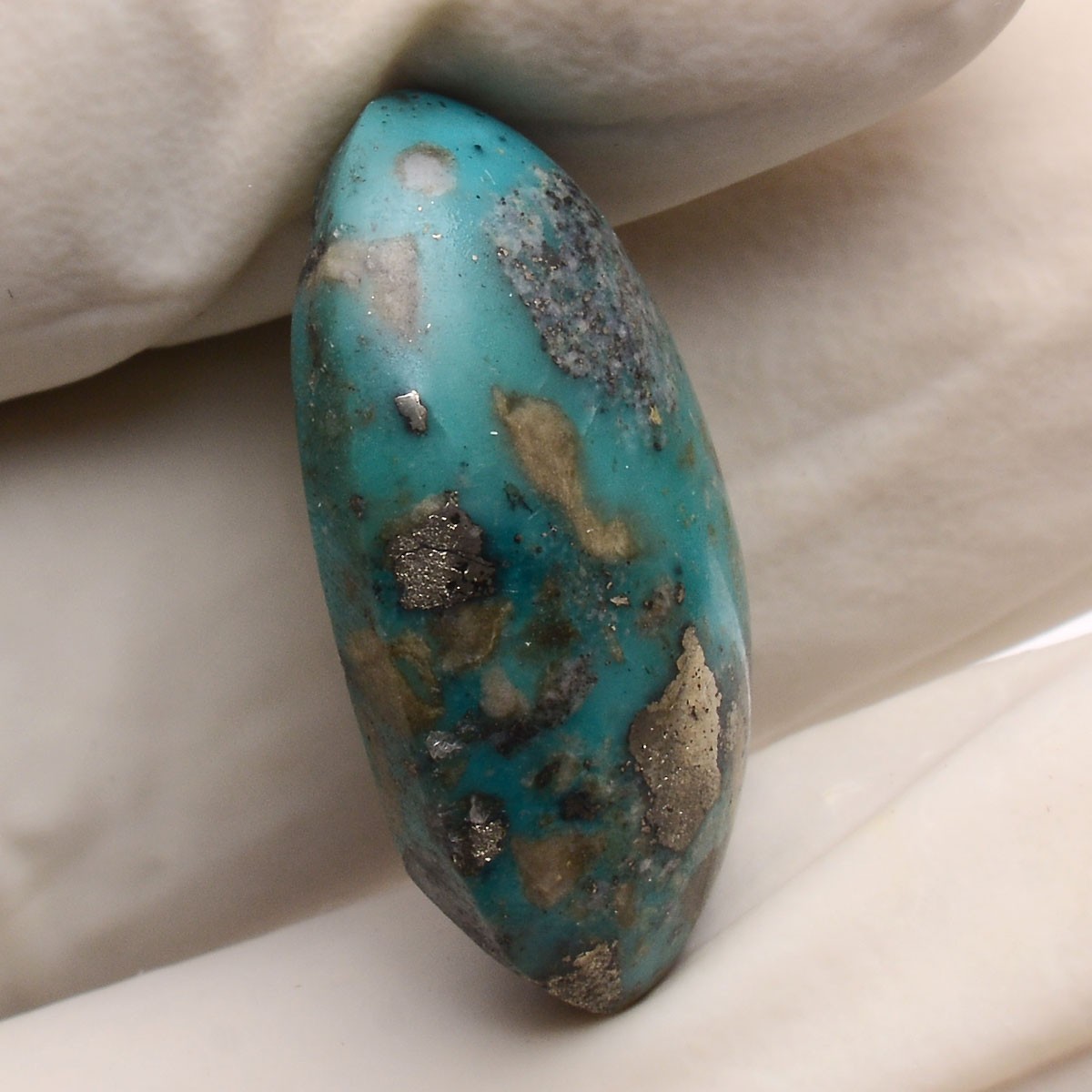 28.00 Cts Natural Persian Turquoise 26mmx16mm Oval Cabochon Untreated Gemstone