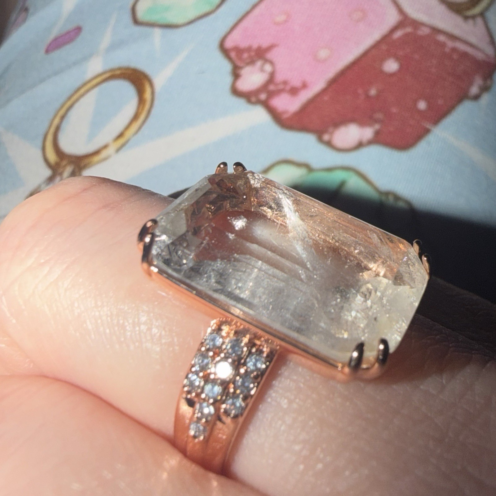 Bomb Party Mental Health Your Heart Can Heal Color Changing Ring Sz 8 RG Plating
