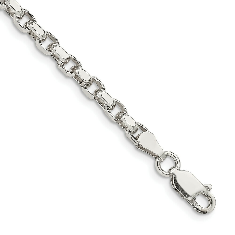 Sterling Silver D/C Rolo Chain 7″, 8″, 16″, 18″, 20″, 22″, 24″, 26″, 30″ Lengths