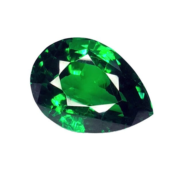Certified Natural Tsavorite Green Garnet Loose Gemstone 18 Ct Pear Shape A46
