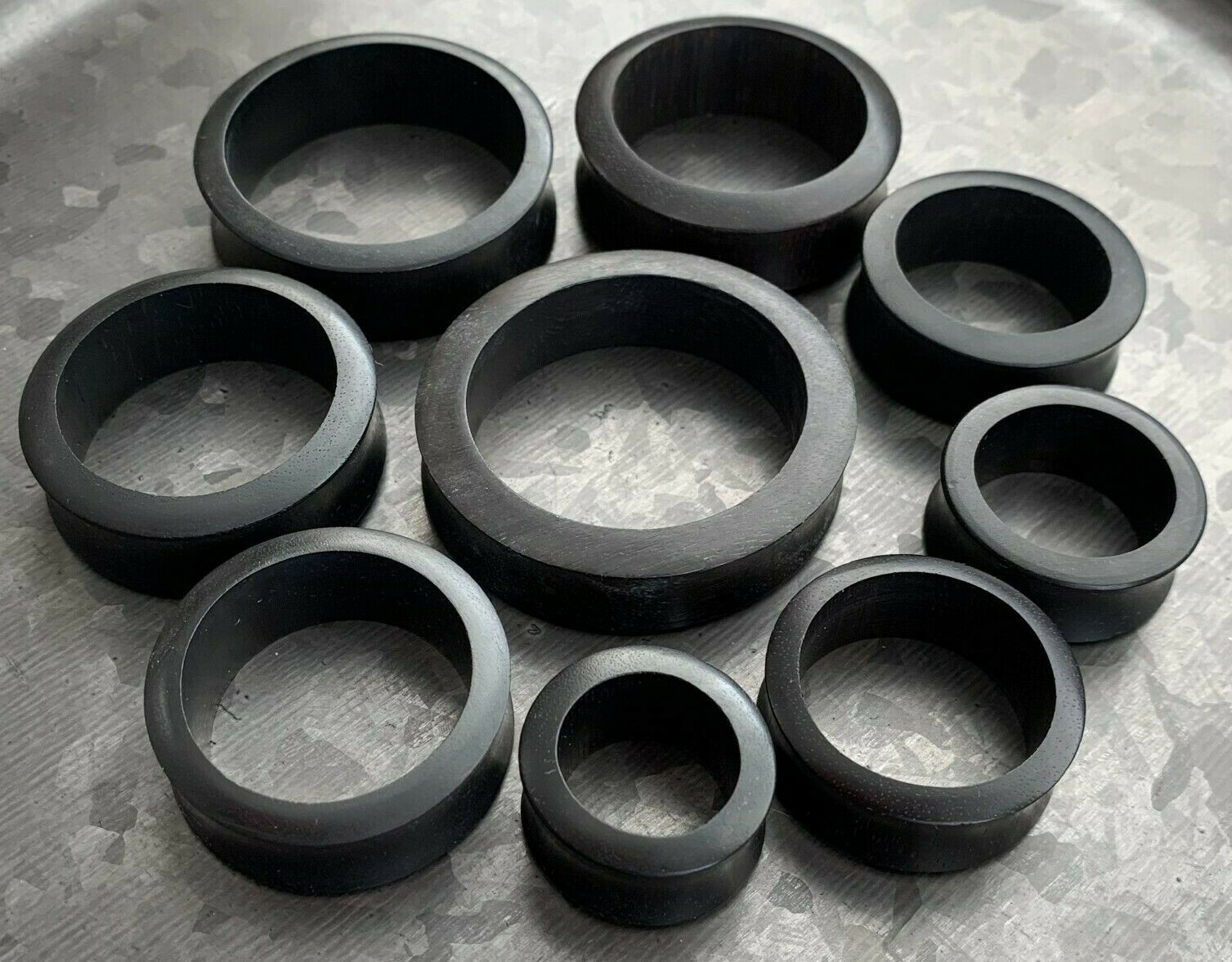PAIR Areng Wood Tunnels Organic Plugs Earlets Gauges Body Jewelry