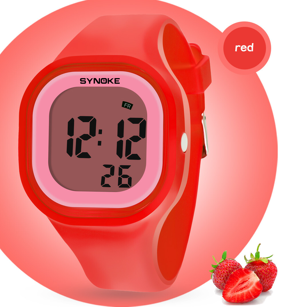 Male and Female Digital Sports Watches LED Electron Luminous Silicone Watches US
