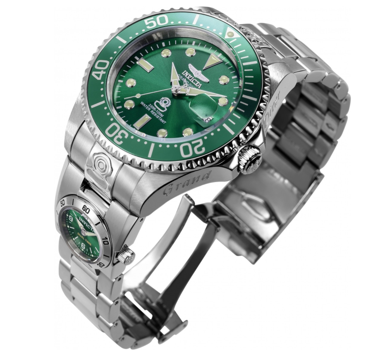 Invicta Emerald Royale – 47mm Grand Diver Automatic Dual Time Watch 45811