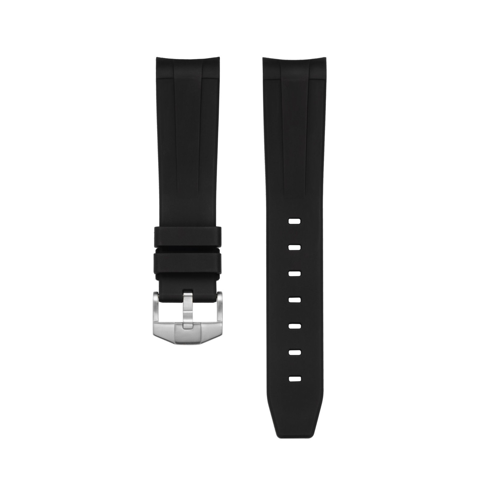 FKM Rubber Watch Strap Band 20mm for Rolex Submariner 16610 16613 16618 16800