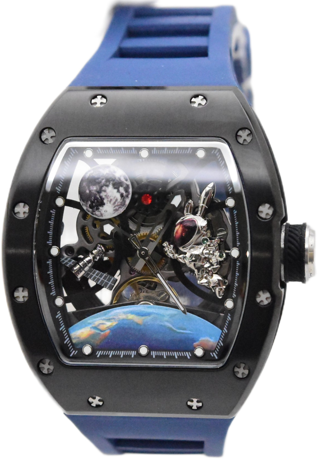 Invicta S1 Rally Interstellar Automatic Men’s Skeleton Dial Watch Blue 49009