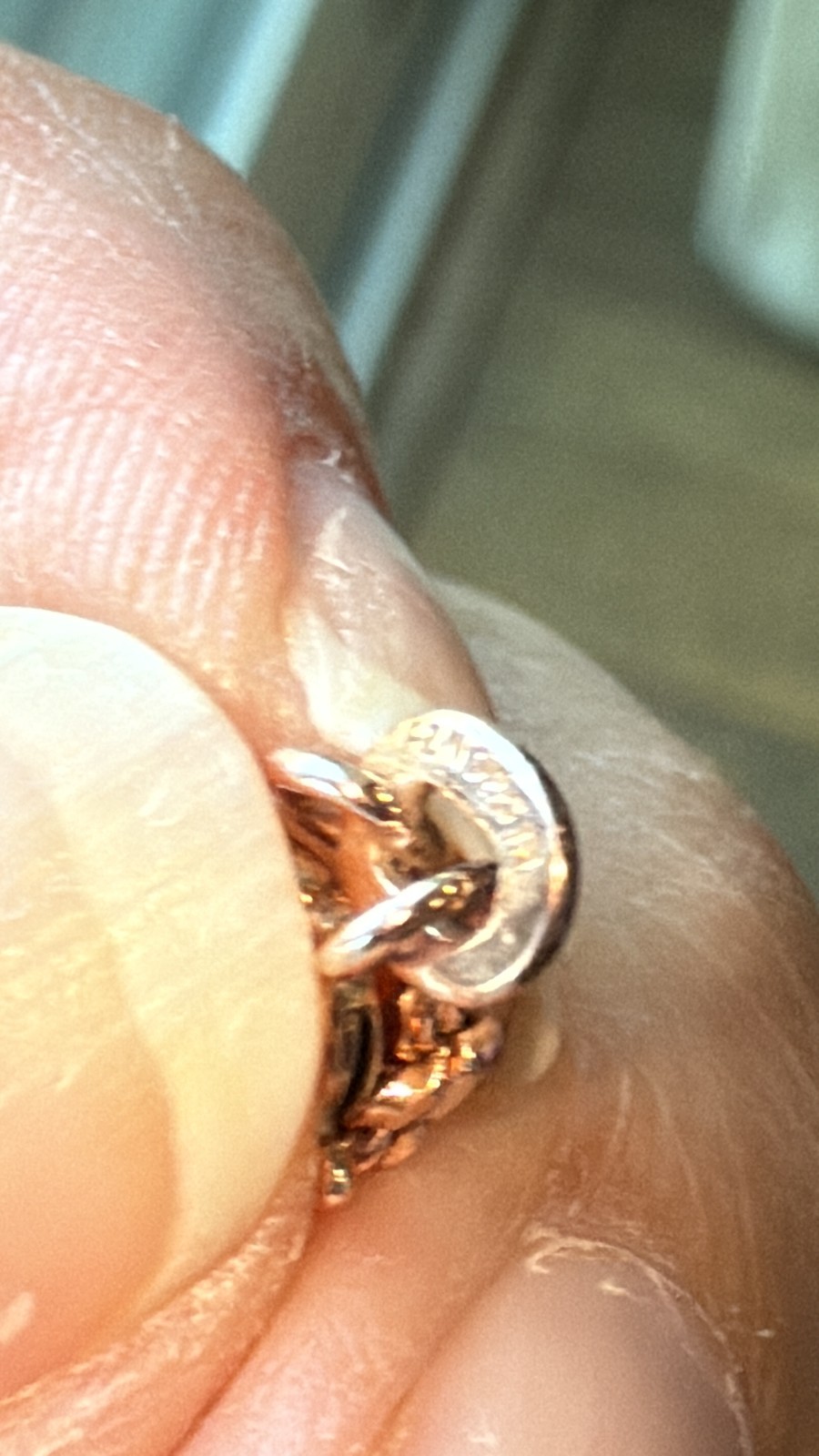 FZN FUZION CREATIONS INTERNATIONAL ROSE GOLD OVER 925 STERLING HEART NECKLACE
