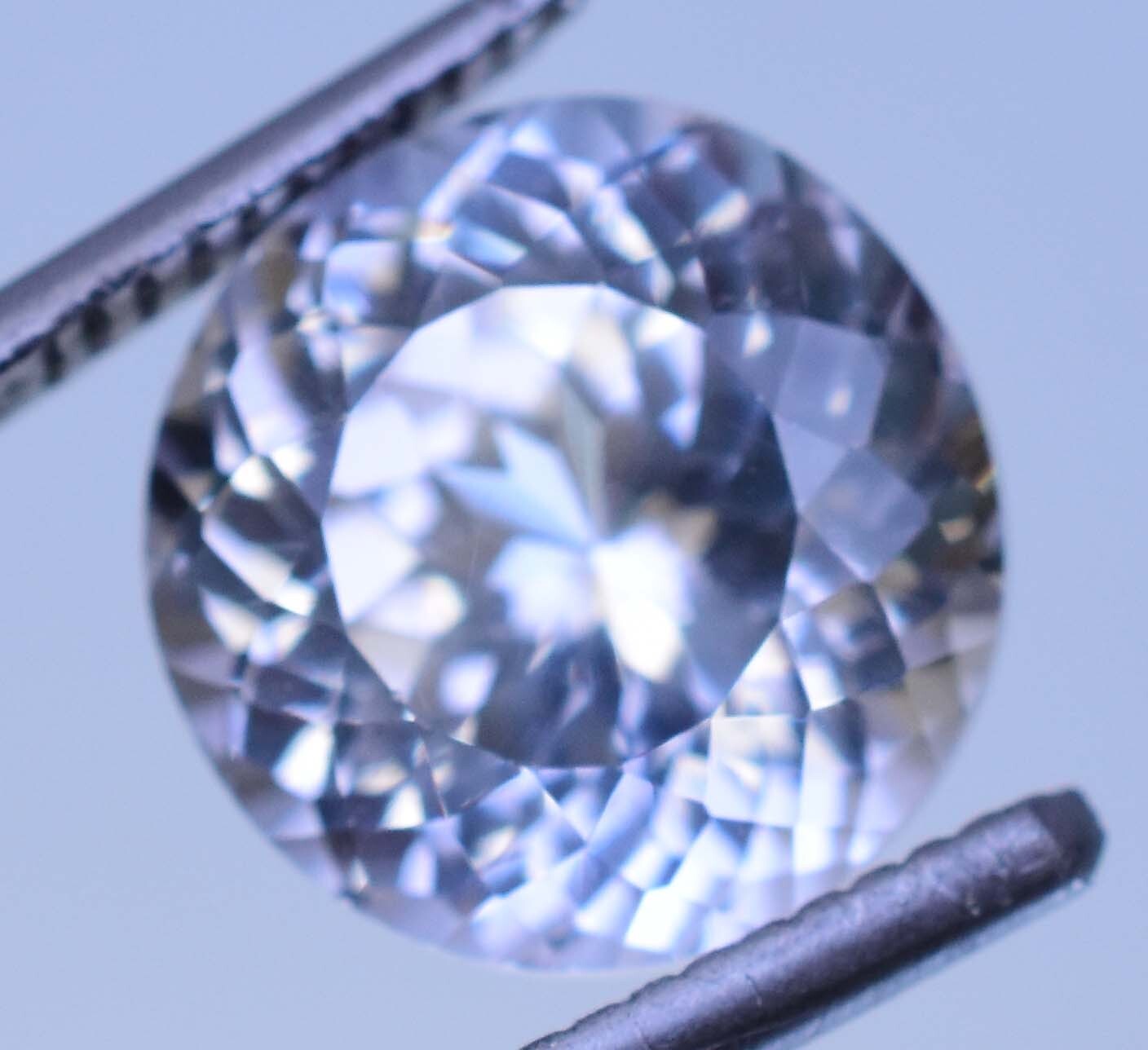Natural 8.20 Ct White Montana Sapphire Round Cut Certified Rare Loose Gemstone