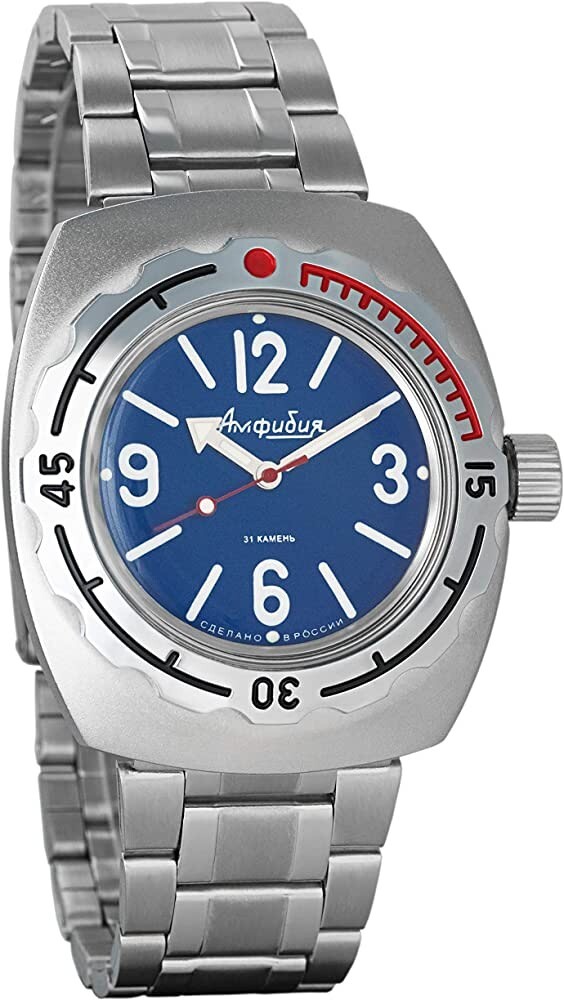 Vostok Amphibia 090914 Watch Diver Military Mechanical Automatic New US SELLER