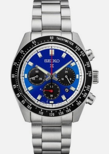 Seiko SSC931 Speedtimer Solar Chronograph Blue dial (FEDEX 2 DAY)