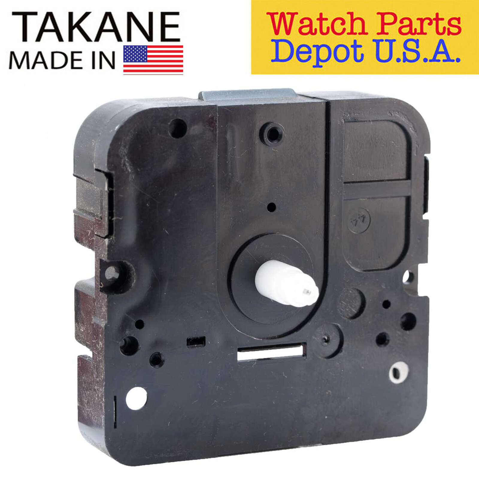 Takane Press-On / Snap-On Clock Mini Quartz Clock Movement – Made in USA