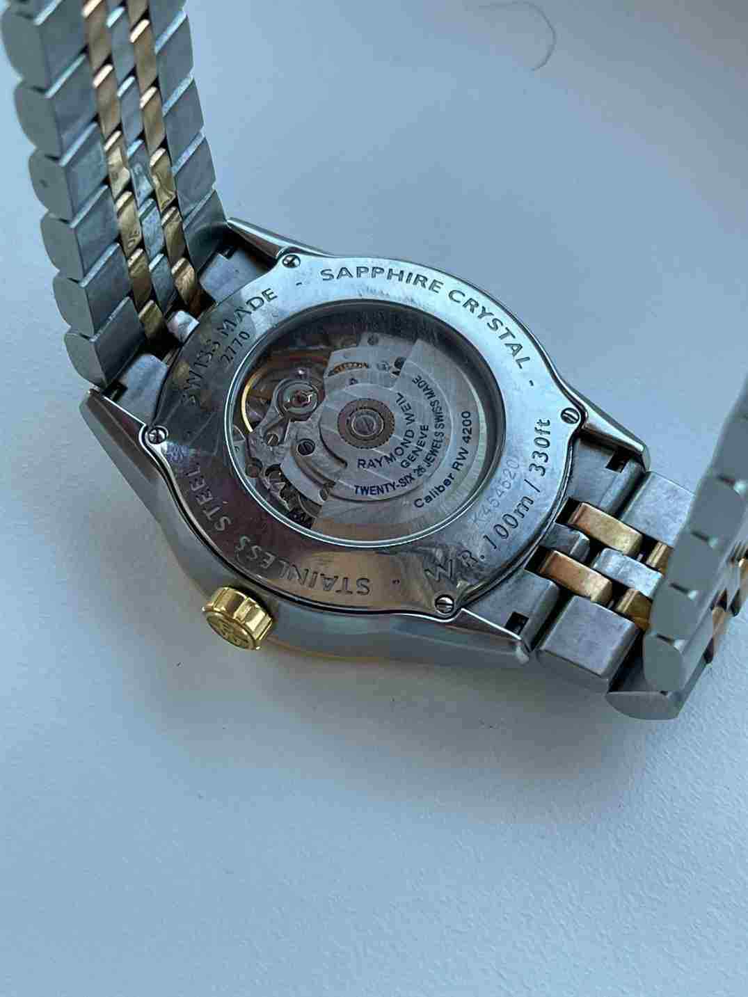 RAYMOND WEIL FREELANCER Gold & Steel Wristwatch. Ref: 2770, Cal: 4200