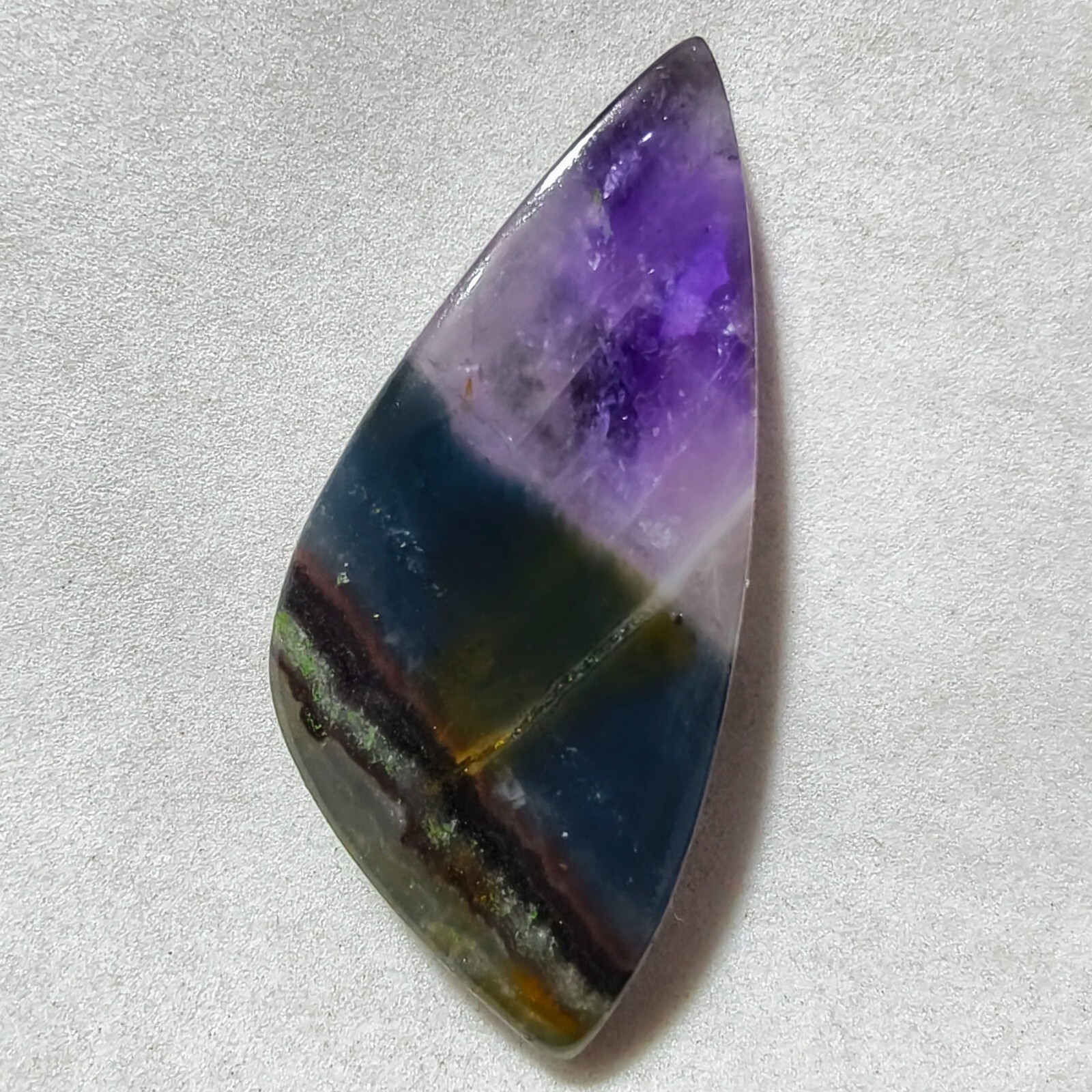 65 Cts Natural Amethyst Cabochon Gemstone For Jewelry 53.9×23.8×6.9 MM