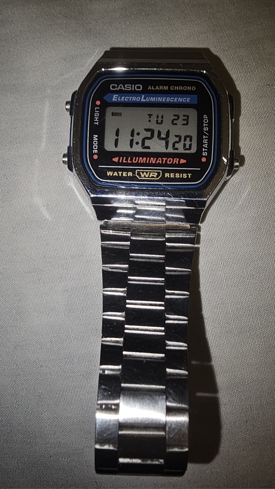 VINTAGE CASIO ELECTRO LUMINESCENCE WATCH A168WA-1