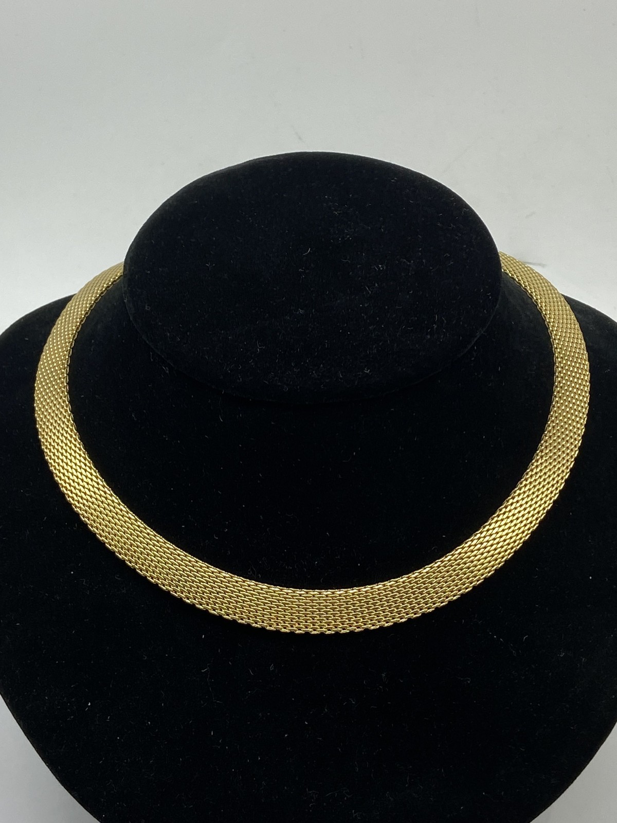 Rolled Gold Mesh Link 17 1/2″ Necklace 40.0g