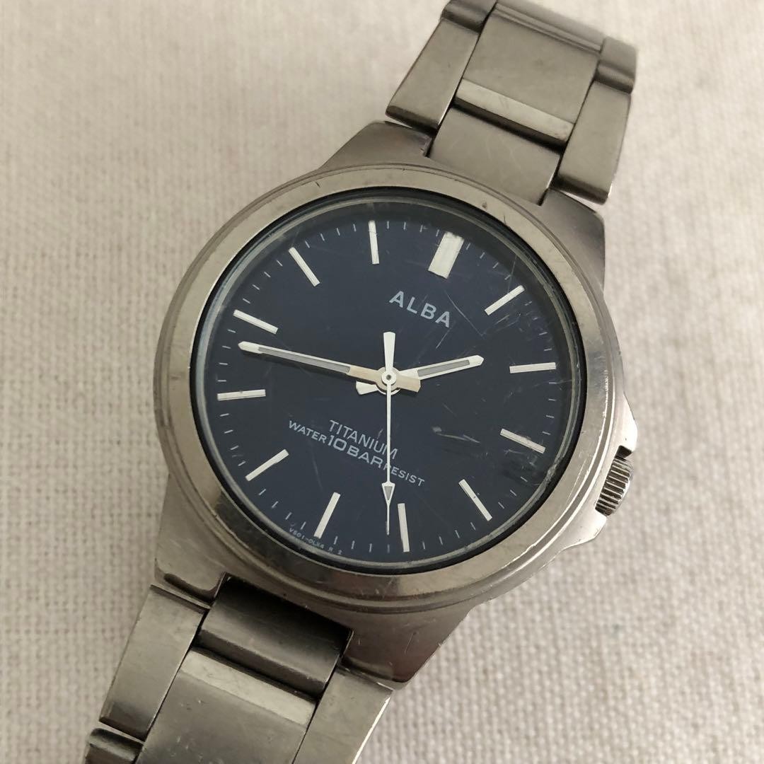 [Used] SEIKO ALBA TITANIUM Quartz V501-0DN0