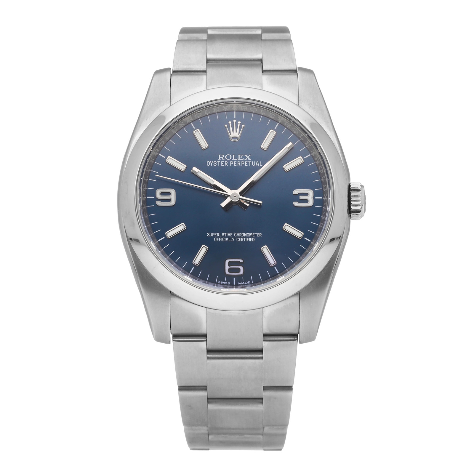 Rolex 2015 Oyster Perpetual Blue Dial 36mm Automatic Men’s Watch 116000