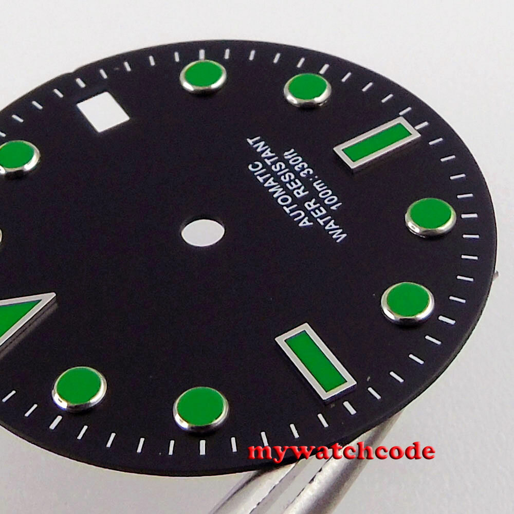 28.5mm black white Watch Dial for eta 2824 2836 8215 8205 NH35 ST1612 Movement