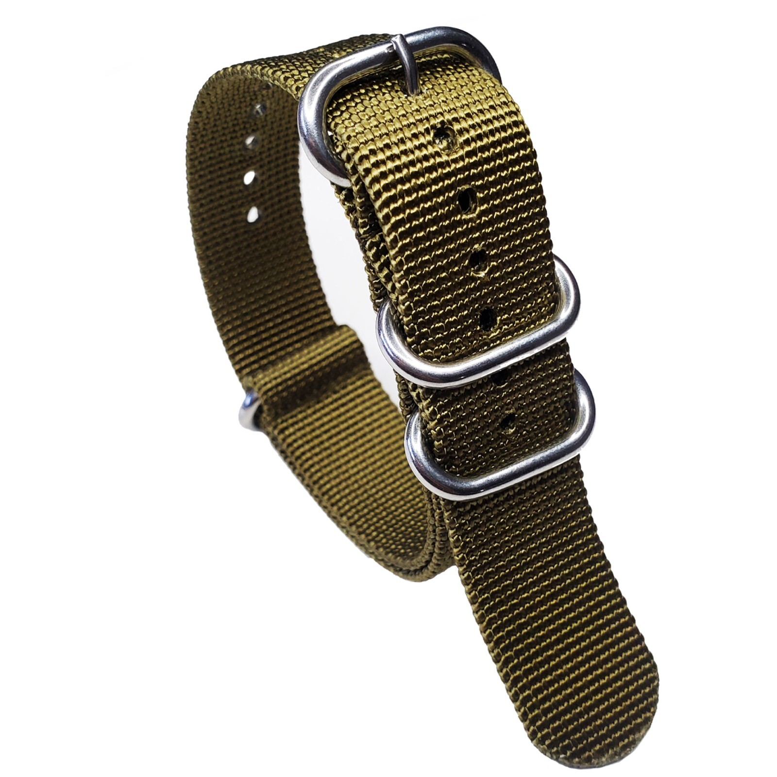 NATO G10 D-Ring Heavy Ballistic Nylon strap UTC Dive watch band Satin Finish USA