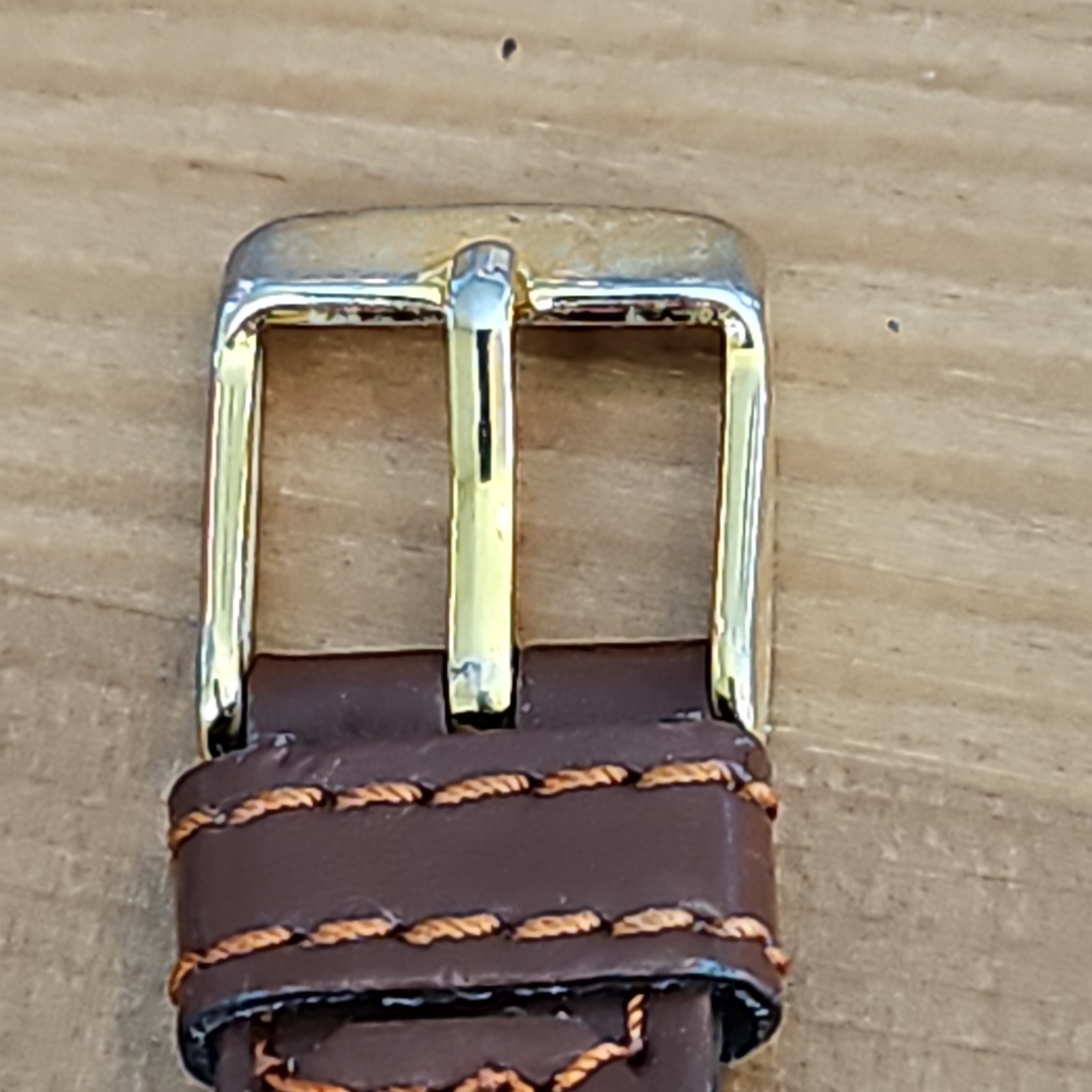 Brown Leather Quartz Watch 6641 Japan Stainless Steel Back Battery V377