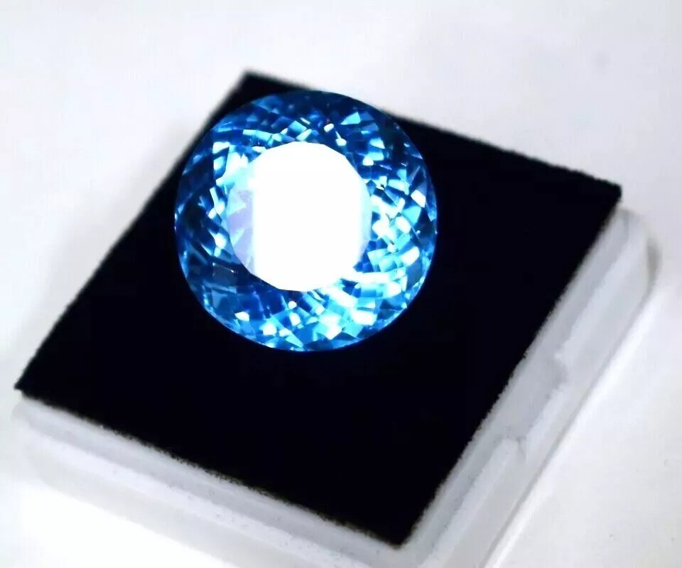 AAA Cut Natural Santa Maria Aquamarine 9.32 Ct Round Cut Gem For Jewelry & Ring