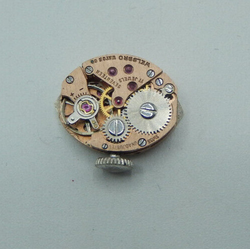 Watch HELZBERG VIP Ladies 17 Jewel Silver Tone Latin Wellsbro Wind Up 10K R.G.P.