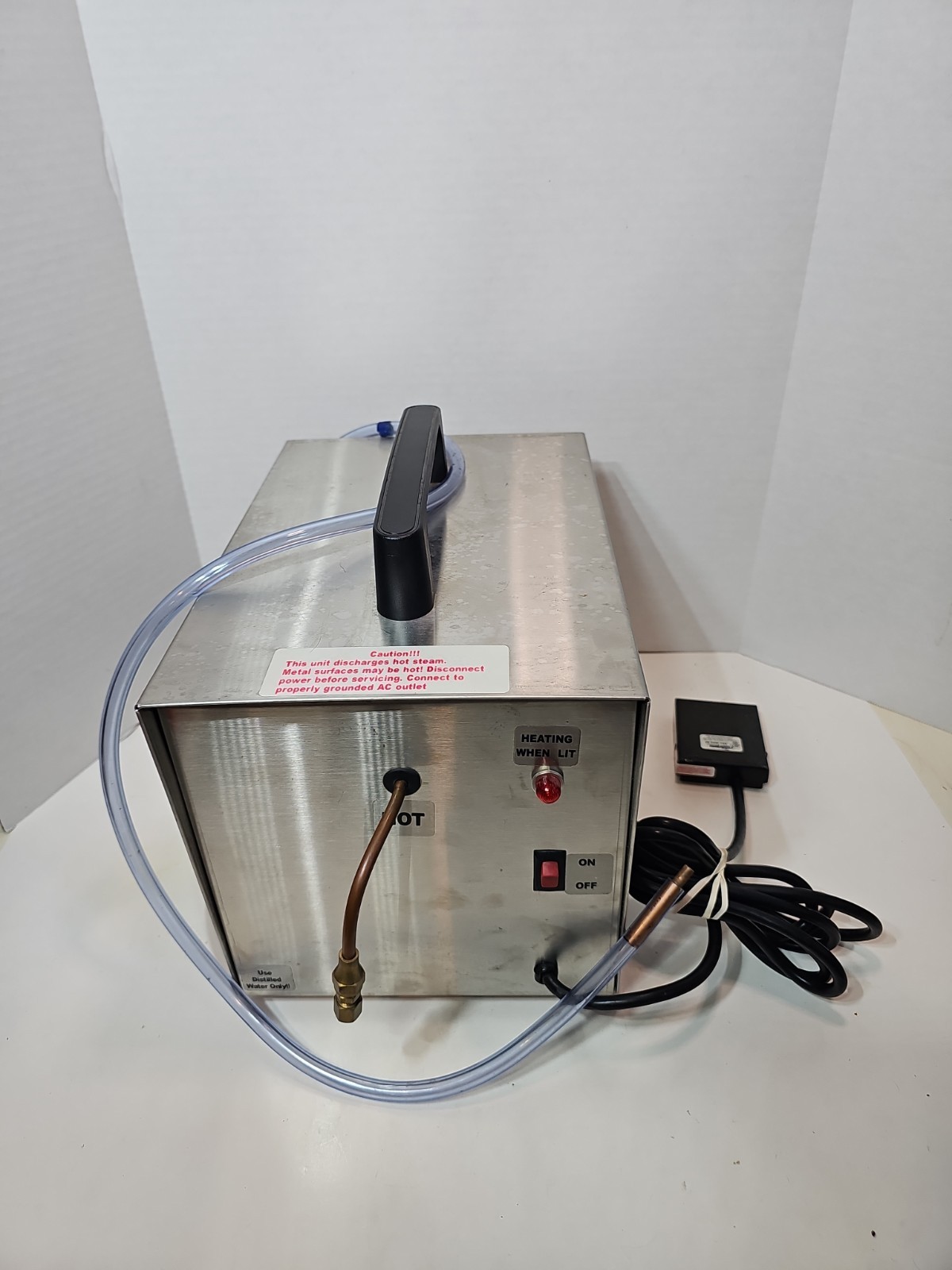 Silver Steam Dragon Portable Jewelry Cleaner Steamer Foot Pedal 90-125PSI 24.970