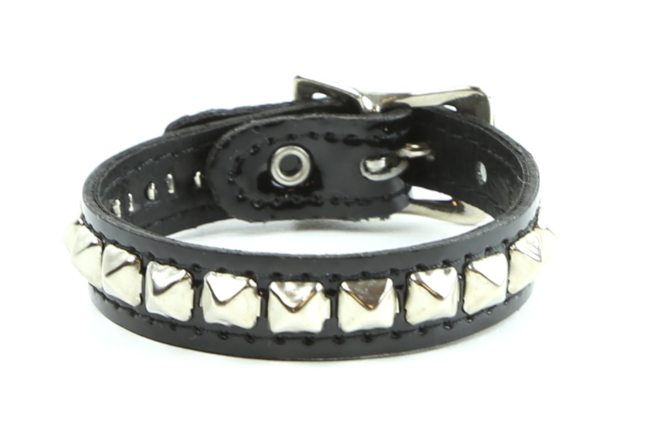 Studded Skinny Punk goth Buckle Wristband Punk Goth Emo Thrash Rockabilly