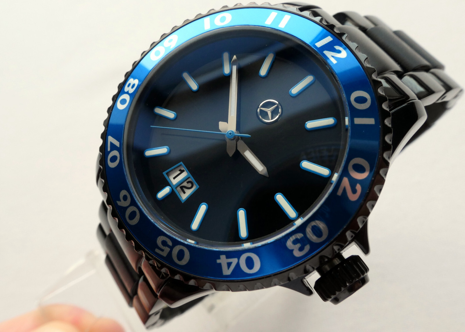 Mercedes Benz Motorsport AMG DTM Racing Black Edition GMT Design Sport Watch
