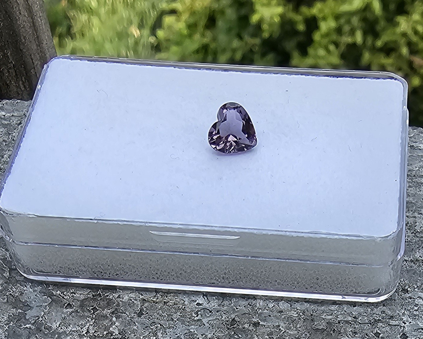 Amethyst 6.5mm X 6.9mm Heart Shape Loose Stone!