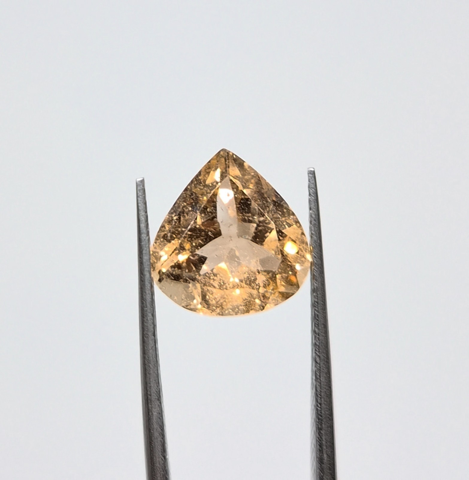 4.60ct Natural Imperial Topaz Loose Gemstone Heart Cut For Making Jewellery