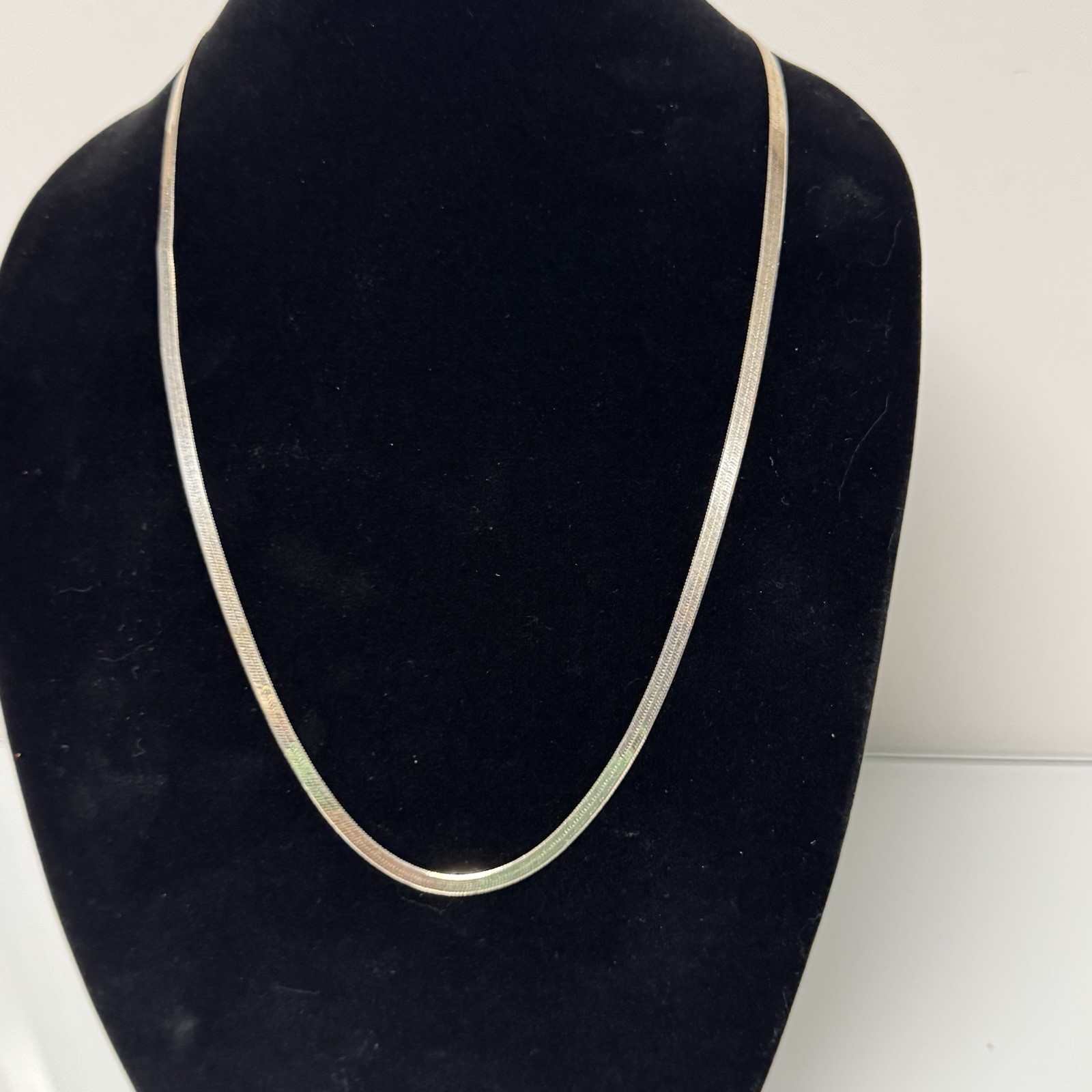 30 Inch Italian Omega Sterling Silver Chain approximately 6mm wide wt. is 20 gm