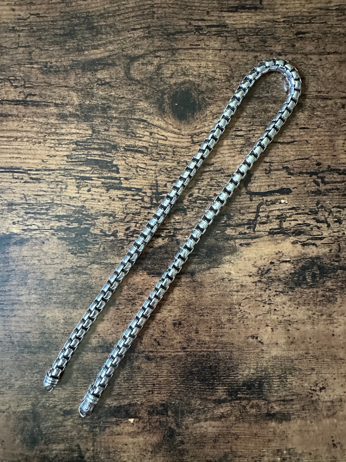 David Yurman Box Chain Necklace in Sterling Silver – 7.3mm – 20″ – FREE SHIP