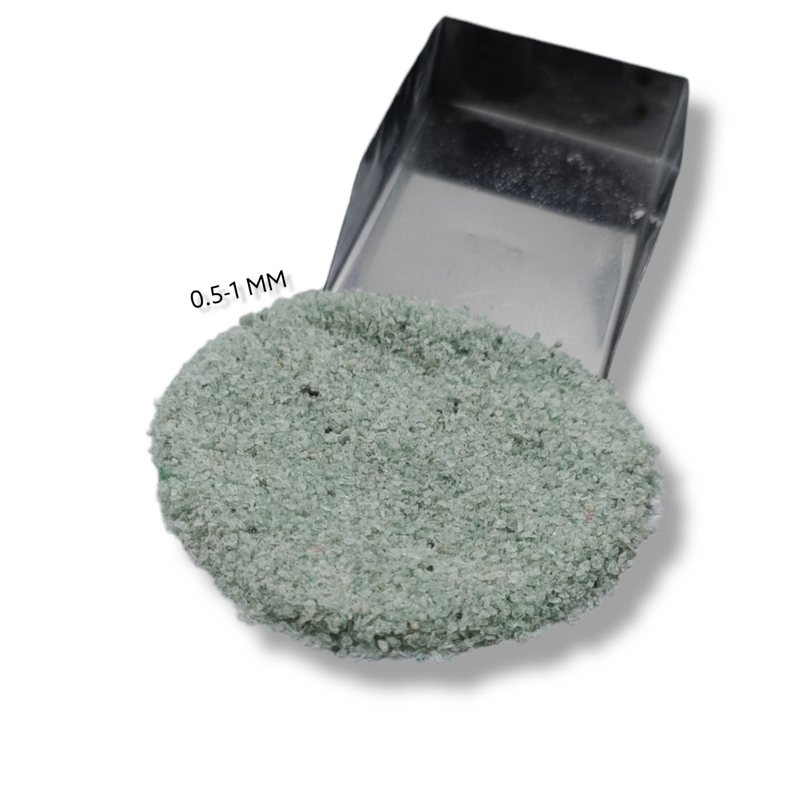 Crushed Green Strawberry Quartz Coarse Inlay Woodworking, Stone Healing Powder
