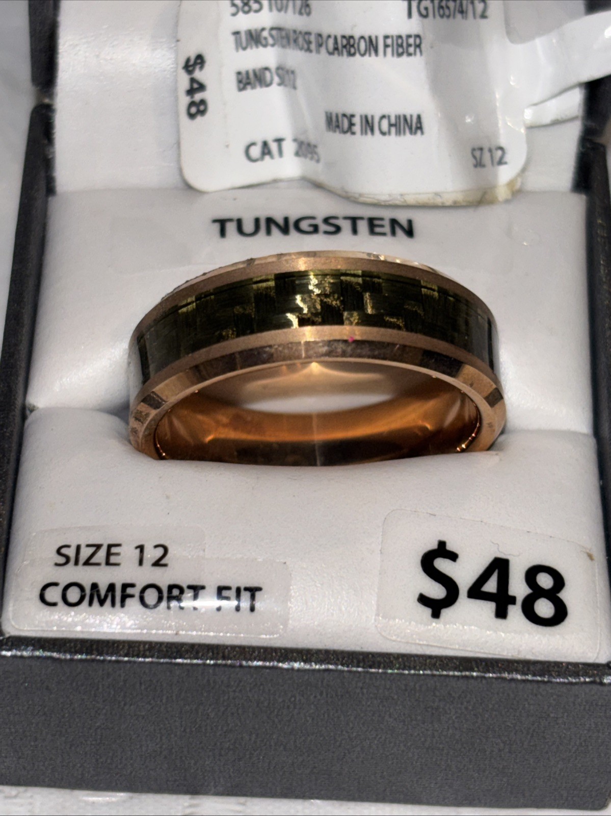 Brilliance Fine Jewelry – Tungsten Wedding Band – Men’s Ring – Size 12 NEW