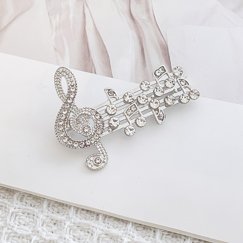 2Pcs Music Note Brooches Treble Clef Lapel Pin Jewelry Gift for Music Lovers