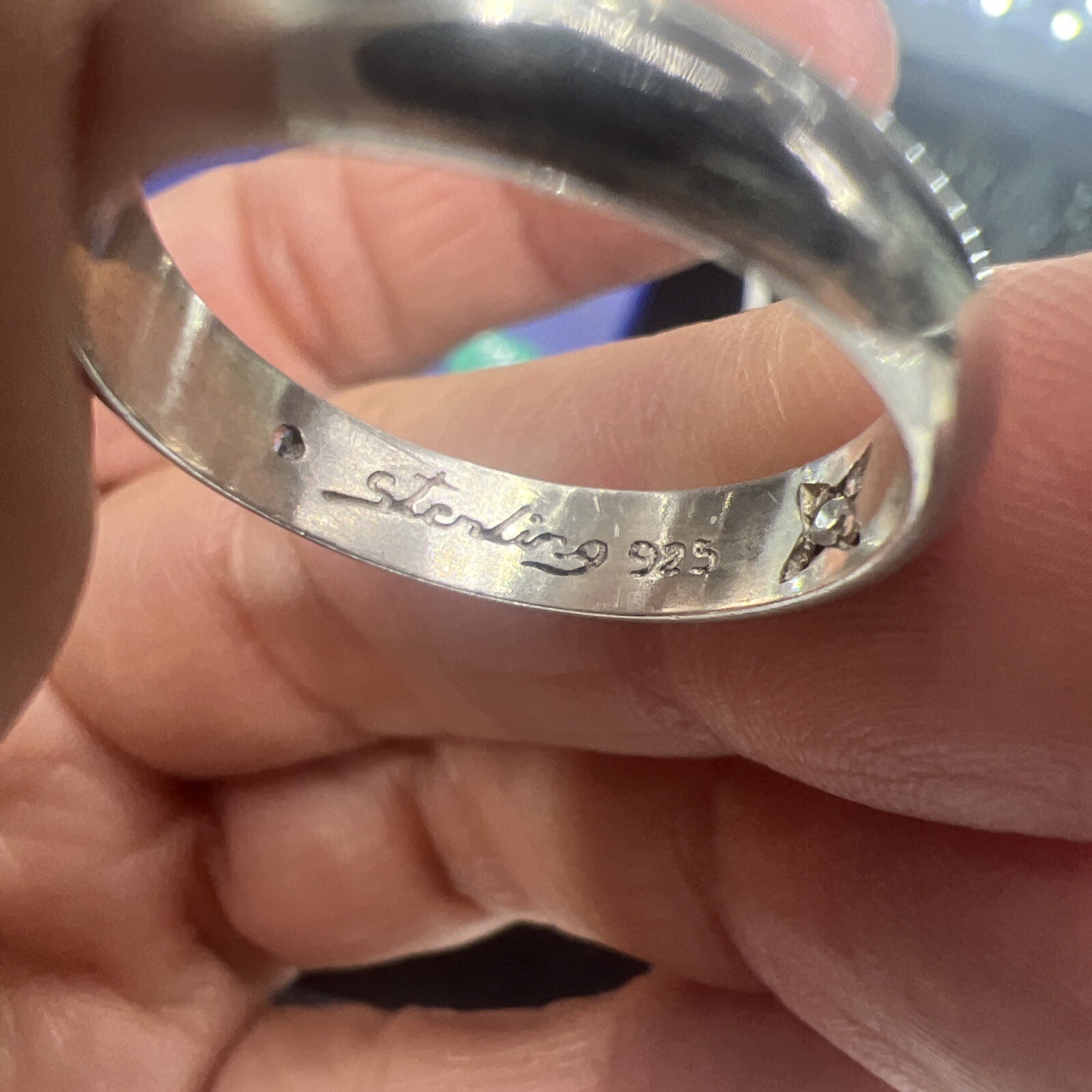 I Love You Ring Solid Sterling Silver 925 5mm Size 9 One CZ Stone