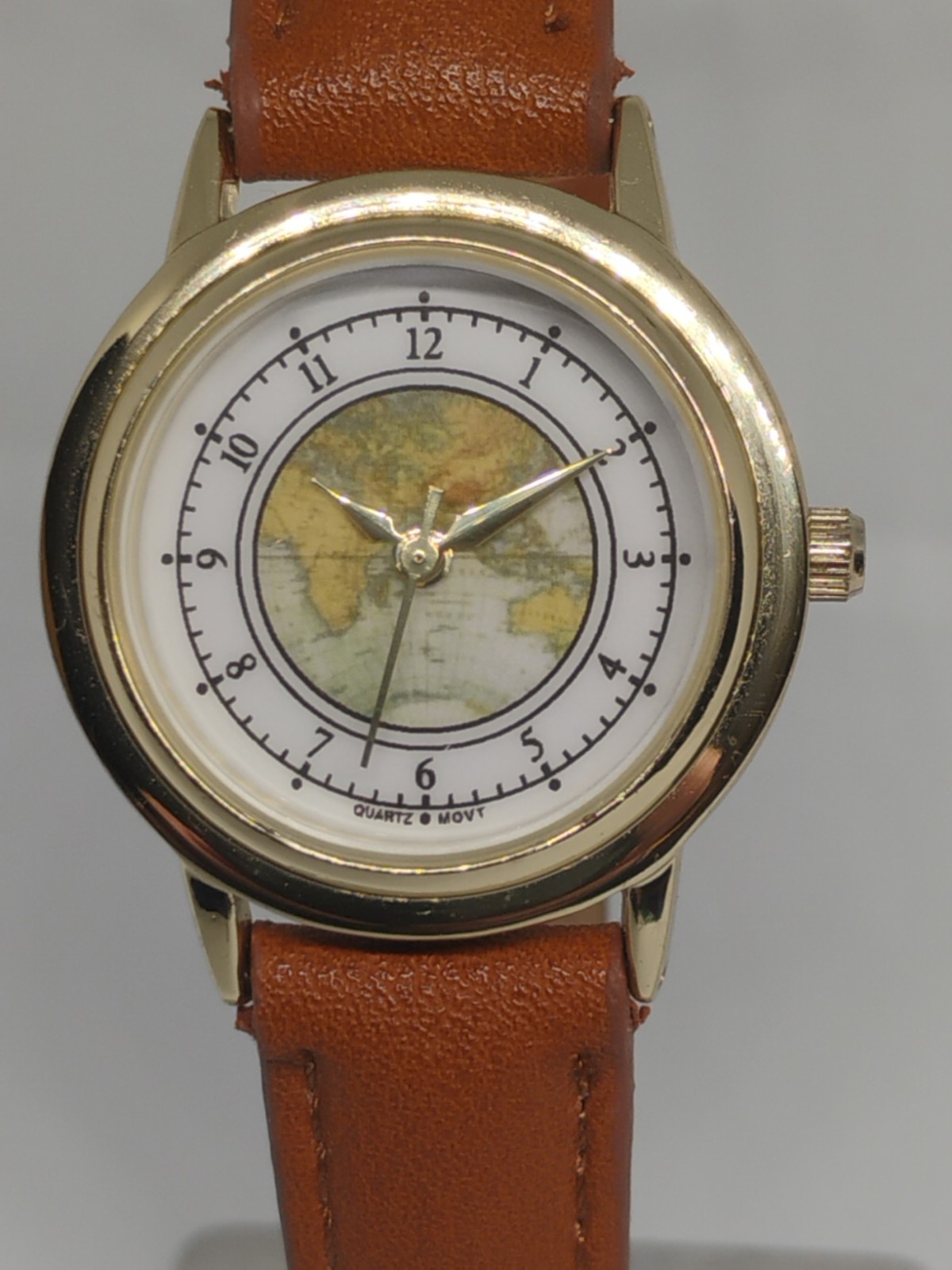 Accutime Watch Corp. Faux Leather Band Working