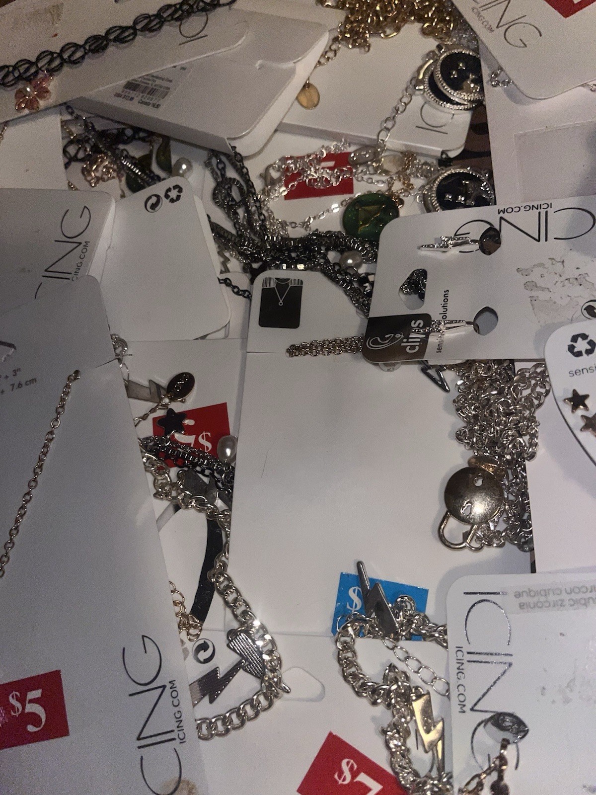 ICING & Claire’s Fashion Jewelry Mixed Lot Earrings Necklaces Bracelets Rings