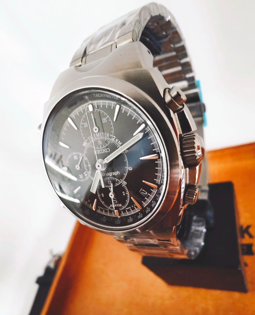 SEIKO Chronograph Black Dial Watch