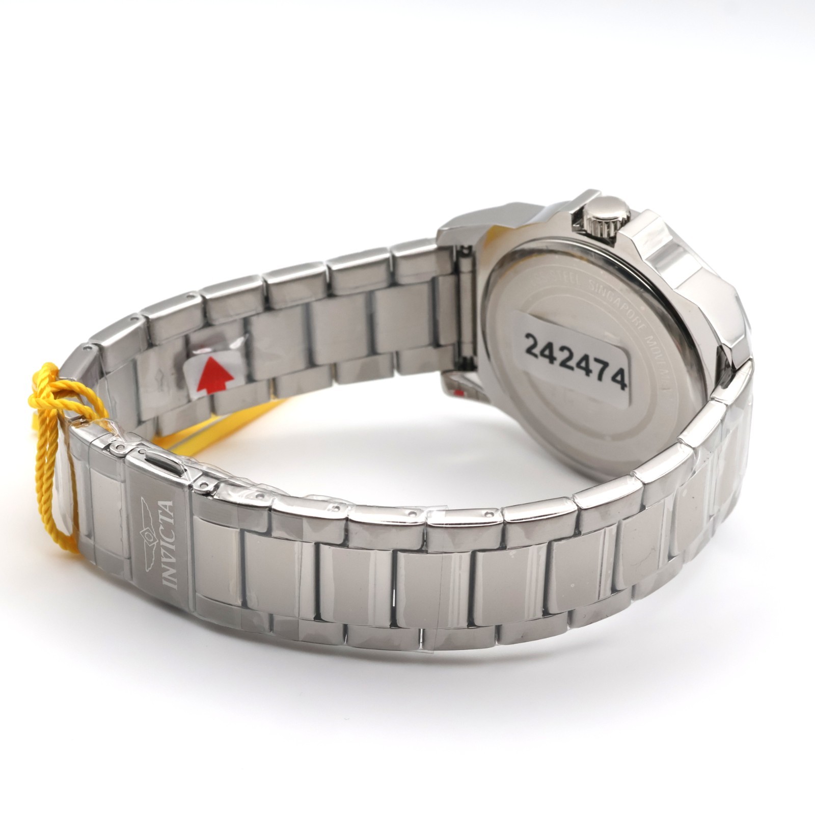 Invicta 46833 Speedway 42mm Silver Case Green Dial Flame Fusion Bracelet Quartz