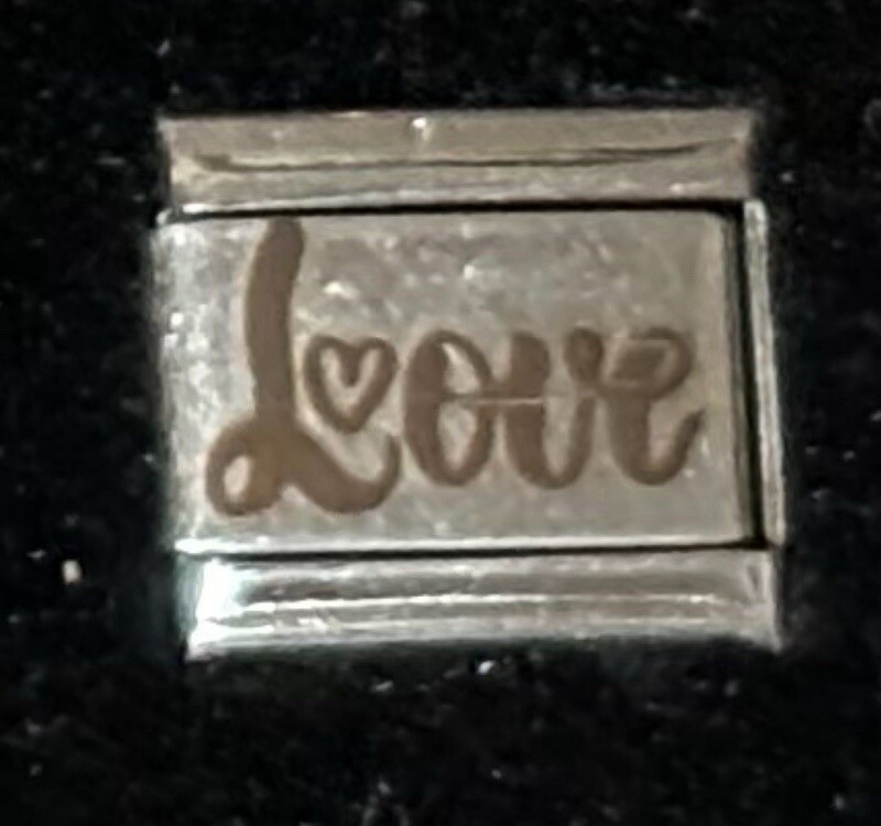 Love WHOLESALE LASER ITALIAN CHARM Link 9MM K45-2