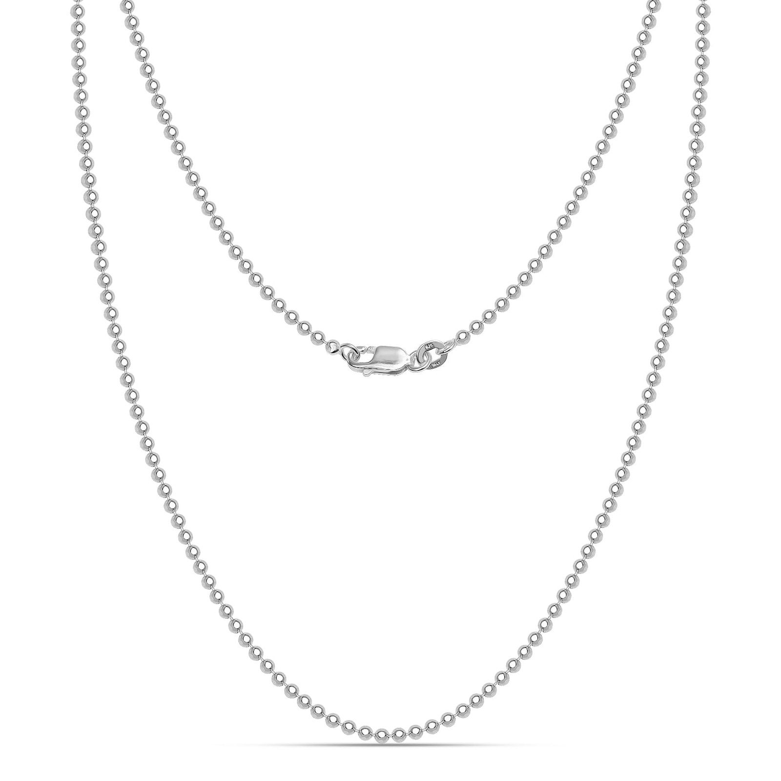 LeCalla Women’s Silver 925 Sterling Italian 15mm LENGTH 18 INCHES, 1.5 MM