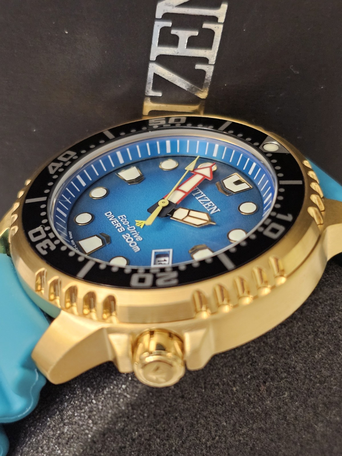 New Citizen Promaster BN0162-02X Eco-Drive Men Diver Watch with Extra Strap