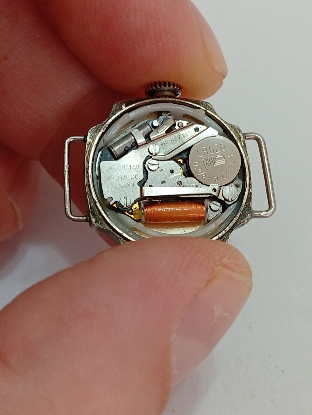 Vintage Rivoli Japan Quartz woman’s Watch – 800 Silver Case – For Parts