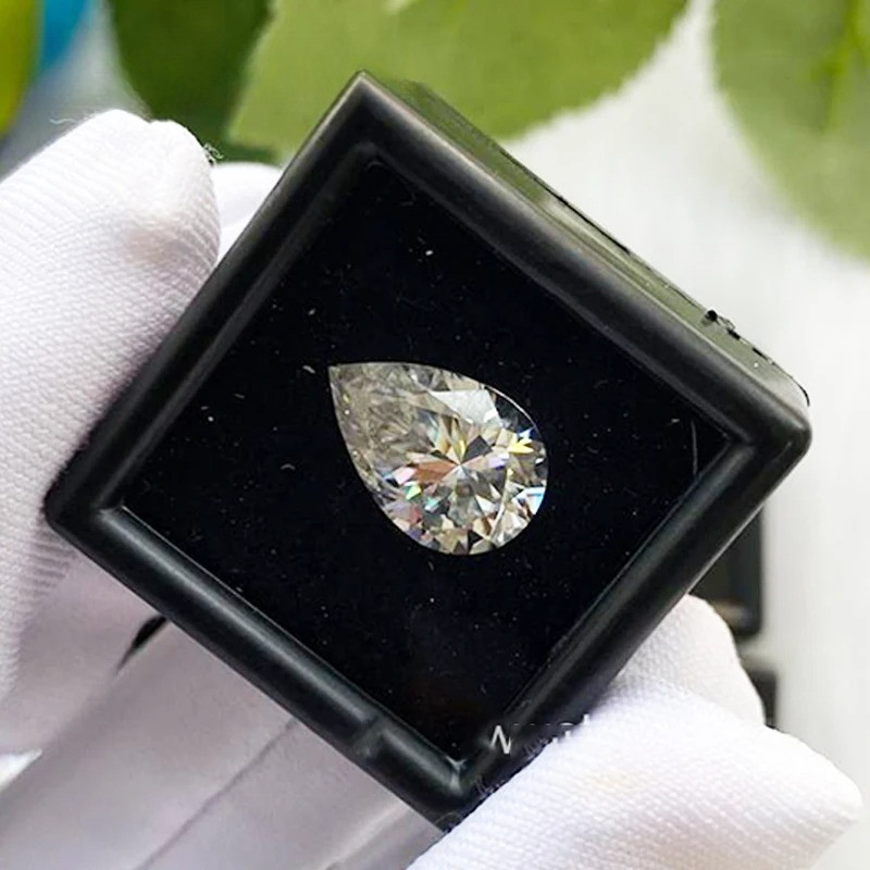 1-5pcs Pear Cut Real Moissanite Loose 0.35-5ct D Color VVS1 GRA Wholesale Price