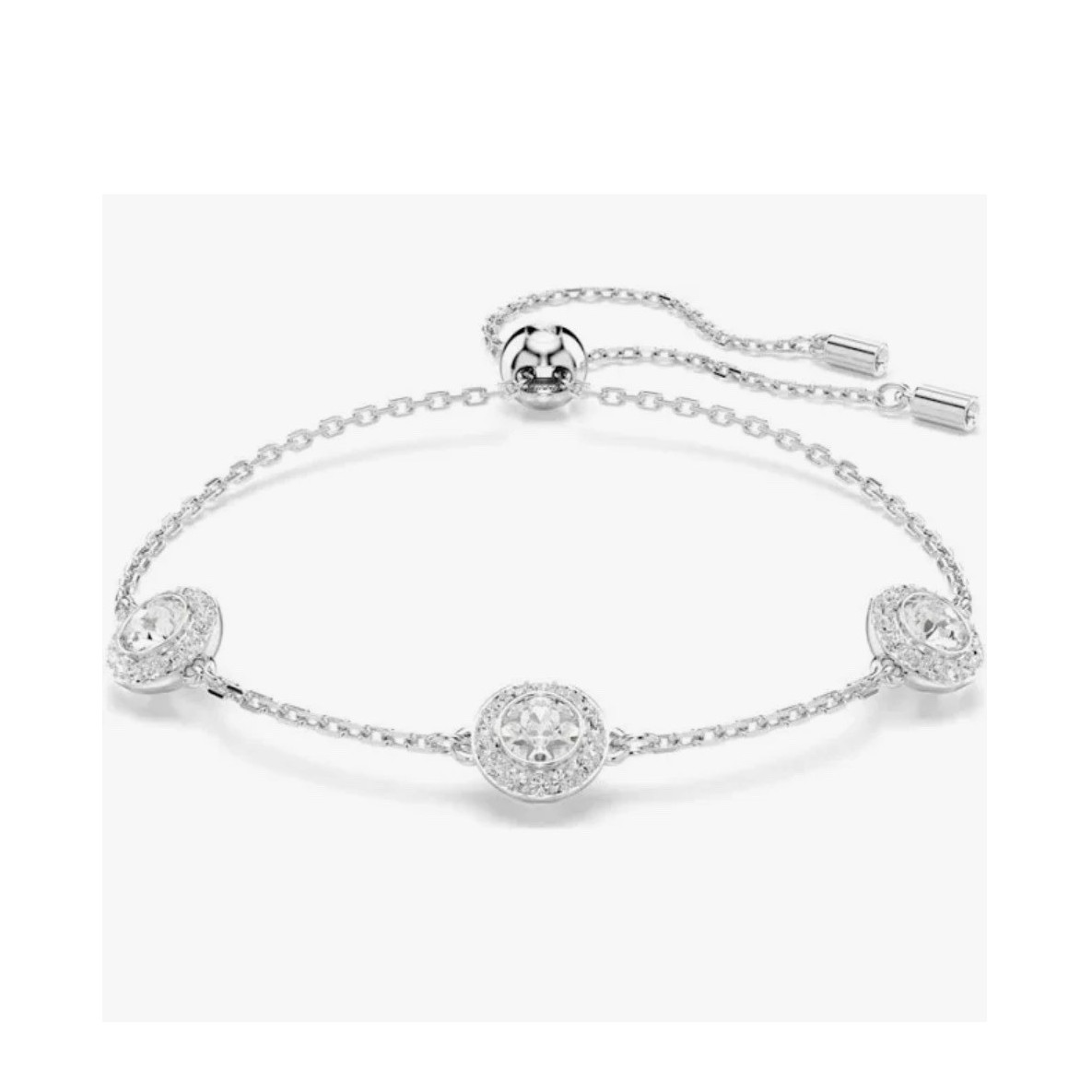 Swarovski Una Angelica Double sided motifs, Rhodium plated Adjustable Bracelet