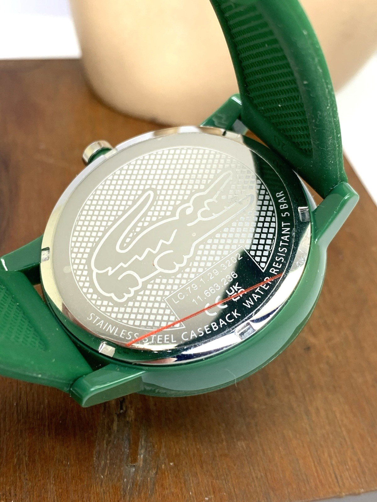 Lacoste Men’s Watch 2011170 Quartz Green Dial Rubber Band 42mm